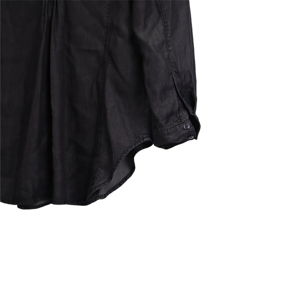 Christine Alexander Women Shirt Black Button Down  M Studs Black - Picture 10 of 16